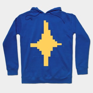 Yellow Sparkle Pixel Art Hoodie